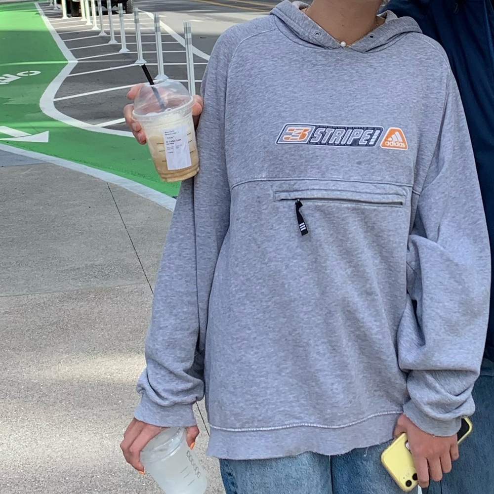 Adidas 3 Stripe Hoodie